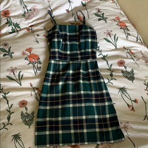 Plaid skater dress